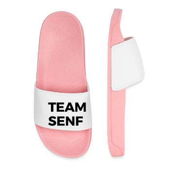TEAM SENF - Frauen Badelatschen - Hellrosa - Vorne
