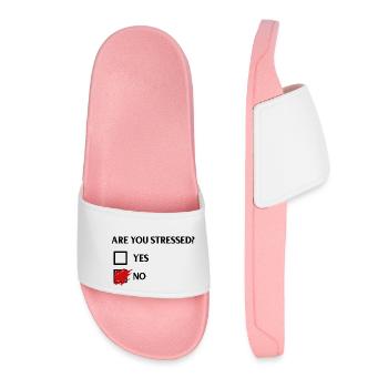 Are you stressed? - Are you stressed? - Women’s Pool Sliders - light pink - Front
