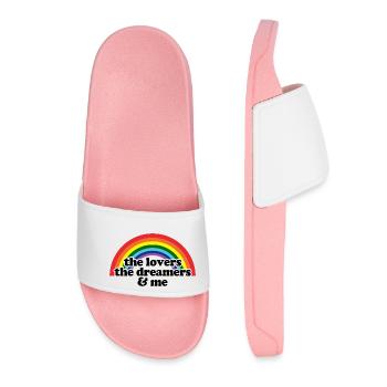 The Lovers The Dreamers and Me - Women’s Pool Sliders - light pink - Front