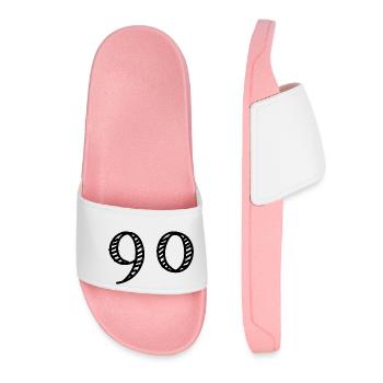 90 YEARS. 90th ANNIVERSARY. ANNIVERSARY 90 YEARS. 90 - Women’s Pool Sliders - light pink - Front