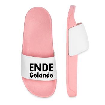 Ende gelände - Frauen Badelatschen - Hellrosa - Vorne