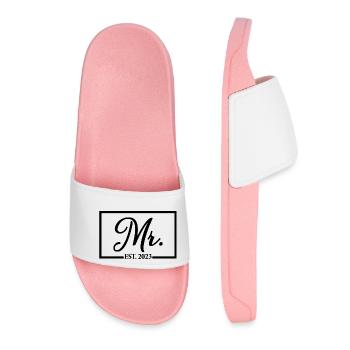 2023 Fiançailles pour la fête de mariage du marié - Claquettes Femme - rose clair - Devant
