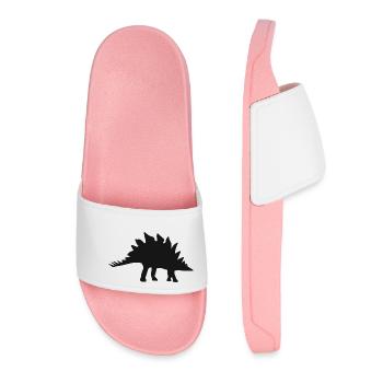 Stegosaure dinosaure dinosaure Dinosaurus Enfants Dino - Claquettes Femme - rose clair - Devant