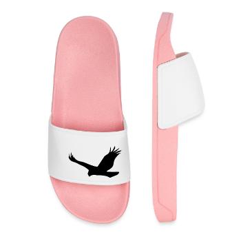 Bird Eagle Birds Fly - Women’s Pool Sliders - light pink - Front