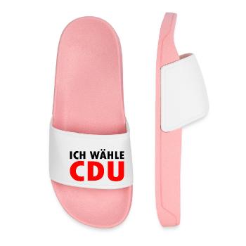 Ich wähle cdu - Frauen Badelatschen - Hellrosa - Vorne