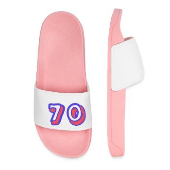 70. 70 ANS. 70e ANNIVERSAIRE. ANNIVERSAIRE 70 ANS. - Claquettes Femme - rose clair - Devant