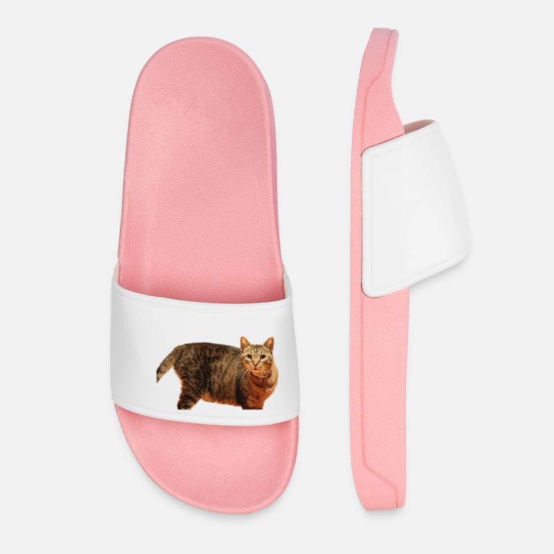 Katze Kätzchen - Frauen Badelatschen - Hellrosa