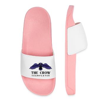 Cartoon the Crow - Women’s Pool Sliders - light pink - Front