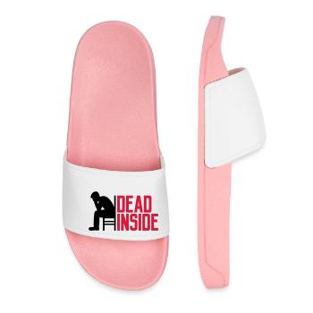 Depression Dead Inside - Women’s Pool Sliders - light pink - Front