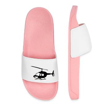 bell jet janger Hubschrauber Helikopter Helicopter - Frauen Badelatschen - Hellrosa - Vorne
