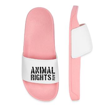 ANIMAL RIGHTS NOW - Claquettes Femme - rose clair - Devant