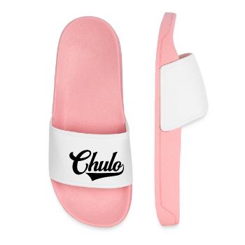 Chulo Cool Cute Men Boys Mexican Latino Spanish - Women’s Pool Sliders - light pink - Front