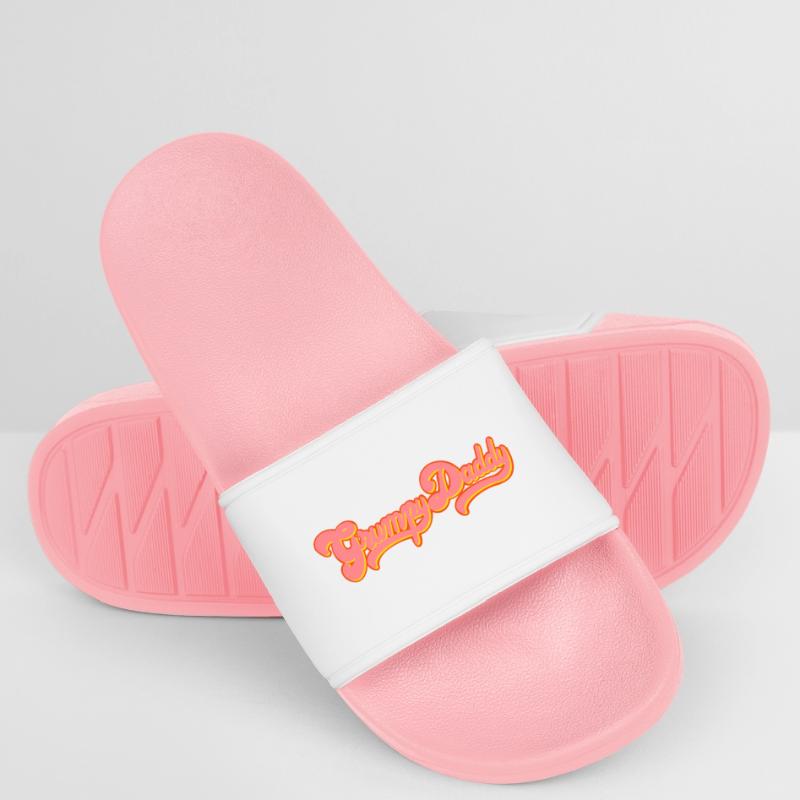 Grumpy Daddy Retro Script - Color "Exploitation" Women’s Pool Sliders