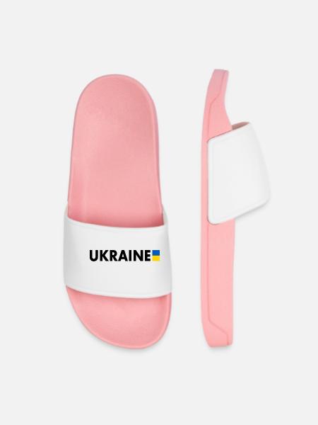 ukraine - Women’s Pool Sliders - light pink