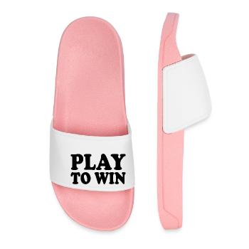 Play to win - Women’s Pool Sliders - light pink - Front