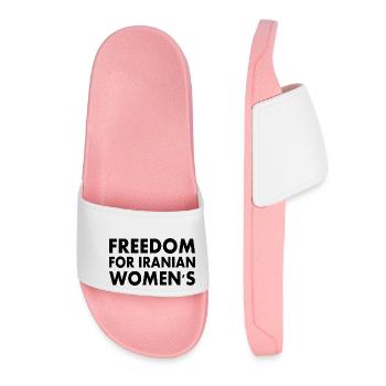 Freedom for iranian womens - Frauen Badelatschen - Hellrosa - Vorne