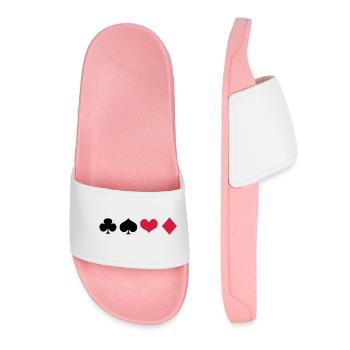 Pique Croix as de cœur - Claquettes Femme - rose clair - Devant