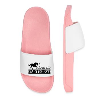 Pferd Paint Horse - Frauen Badelatschen - Hellrosa - Vorne
