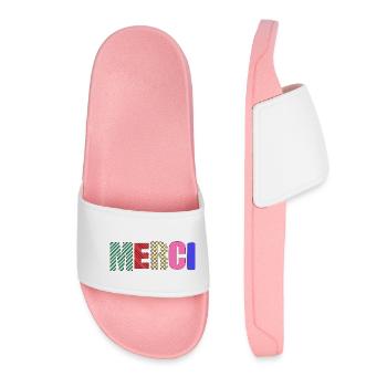 MERCI - Claquettes Femme - rose clair - Devant
