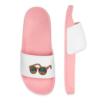 Sonnenbrille - Frauen Badelatschen - Hellrosa - Vorne