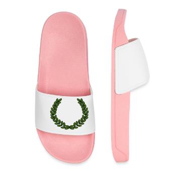 laurel wreath - Women’s Pool Sliders - light pink - Front