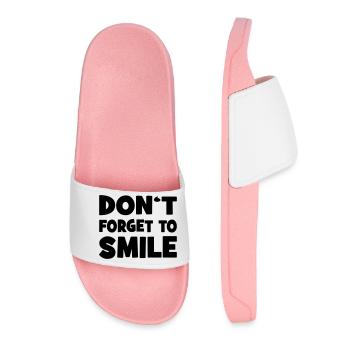 smile - Women’s Pool Sliders - light pink - Front