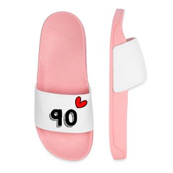 90 YEARS. 90th ANNIVERSARY. ANNIVERSARY 90 YEARS. 90 - Women’s Pool Sliders - light pink - Front