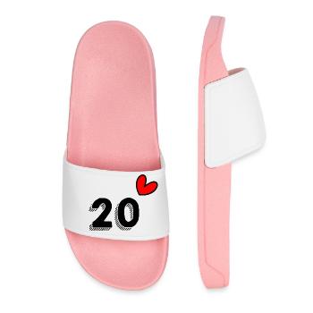 20 YEARS. 20th ANNIVERSARY. ANNIVERSARY 20 YEARS. 20 - Women’s Pool Sliders - light pink - Front