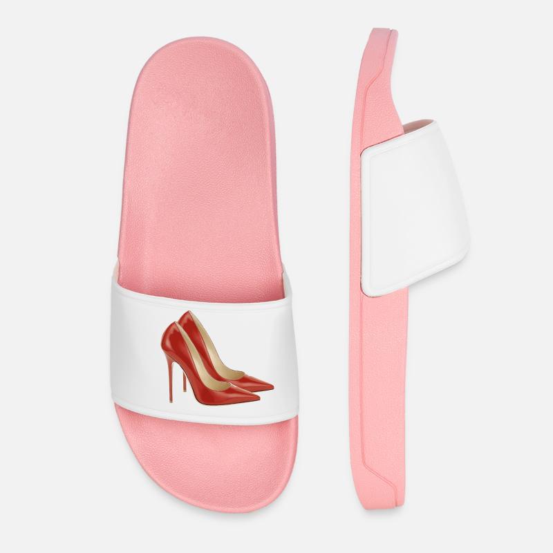 Pump it up - red pumps - Women’s Pool Sliders - light pink