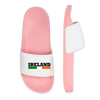 Coole Irlande drapeau - Claquettes Femme - rose clair - Devant