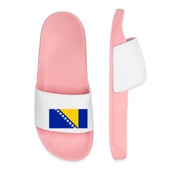 Bosnia flag - Women’s Pool Sliders - light pink - Front