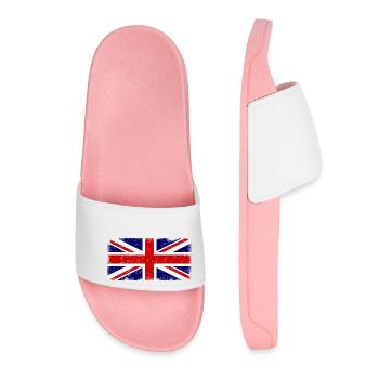 Great Britain Flag Vintage - Women’s Pool Sliders - light pink - Front
