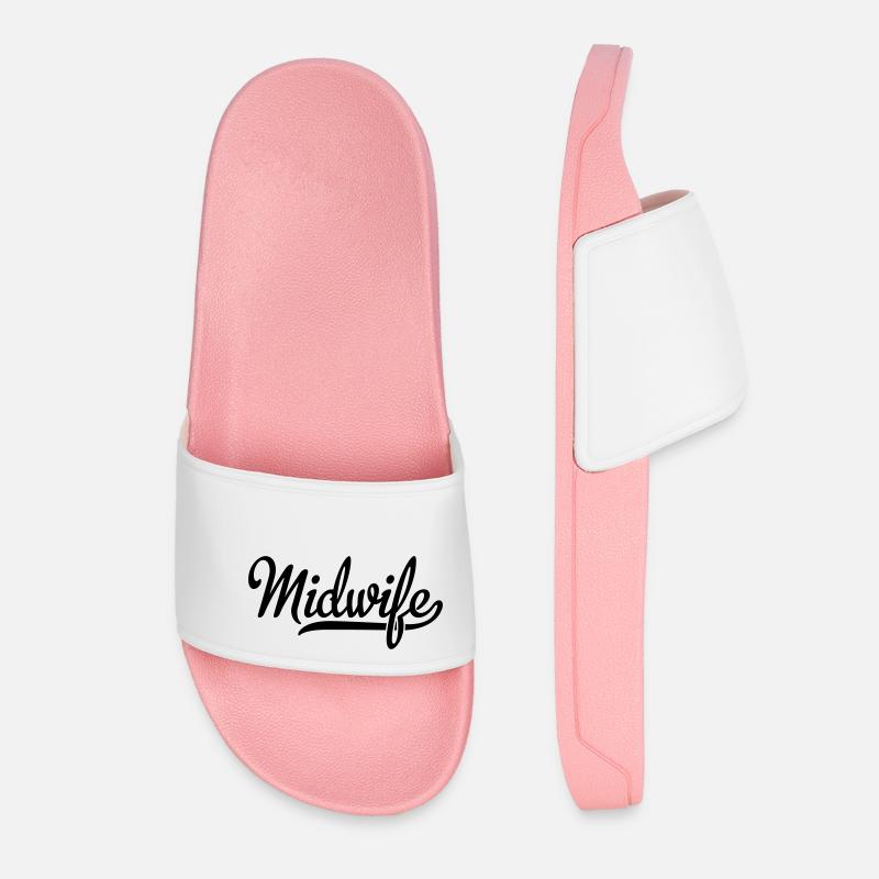 midwife - Women’s Pool Sliders - light pink