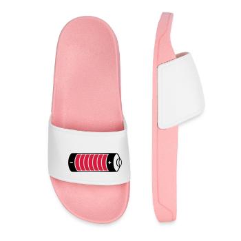 Charging bar battery clipart - Women’s Pool Sliders - light pink - Front