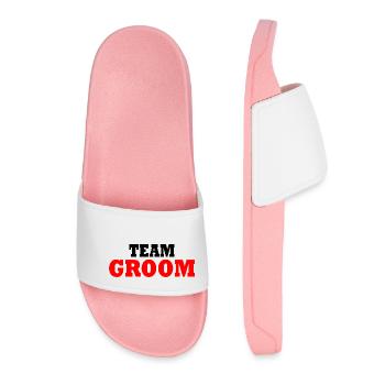 Team groom - Claquettes Femme - rose clair - Devant