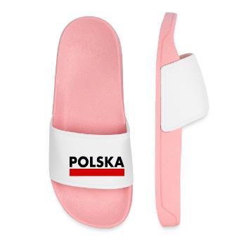 POLAND POLISH FLAG - Women’s Pool Sliders - light pink - Front