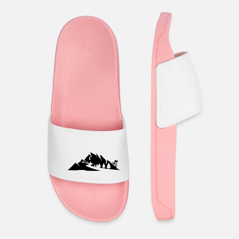 Downhill biker - Women’s Pool Sliders - light pink