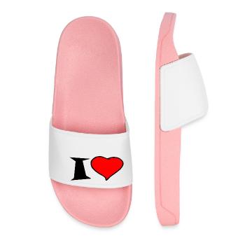J'aime personnaliser - Claquettes Femme - rose clair - Devant