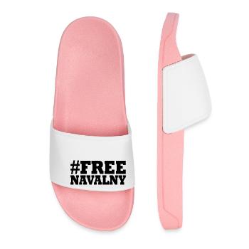 free Navalny - Frauen Badelatschen - Hellrosa - Vorne