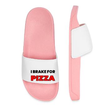 Pizza - Women’s Pool Sliders - light pink - Front