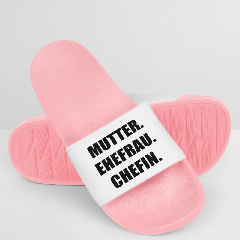 Mutter Ehefrau Chefin Frauen Badelatschen