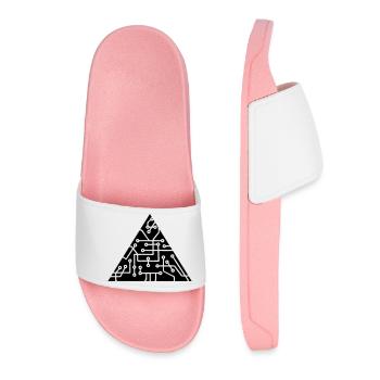 la technologie des micropuces de forme triangulair - Claquettes Femme - rose clair - Devant