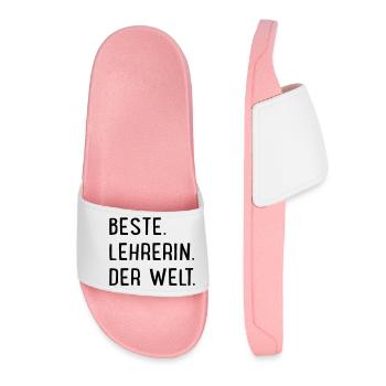 Beste Lehrerin der Welt - Frauen Badelatschen - Hellrosa - Vorne