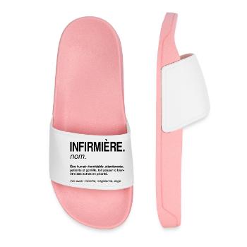 Infirmière Définition Héroïne du Quotidien - Claquettes Femme - rose clair - Devant