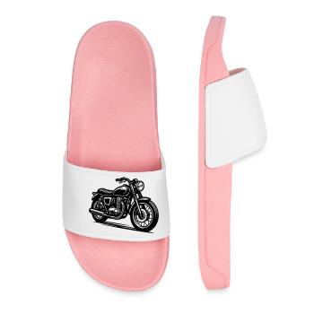 Moto Ancienne - Claquettes Femme - rose clair - Devant