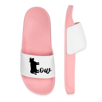 Vache bovine domestique - Claquettes Femme - rose clair - Devant