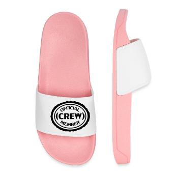 Official Crew Member - Women’s Pool Sliders - light pink - Front