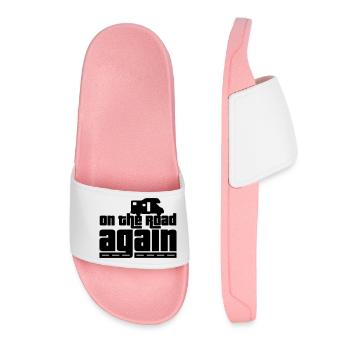 Sur la route à nouveau! - Claquettes Femme - rose clair - Devant
