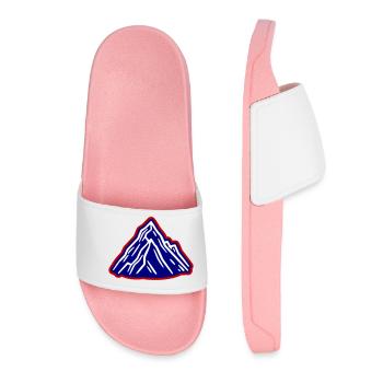 Montagnes Symbole des Alpes - Claquettes Femme - rose clair - Devant