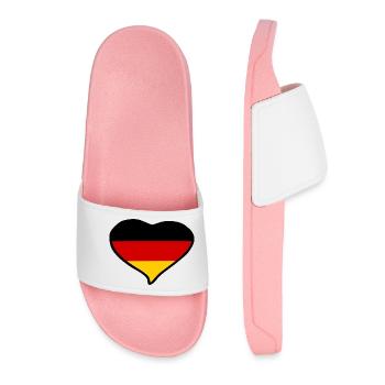 Drapeau de l’Allemagne - Claquettes Femme - rose clair - Devant